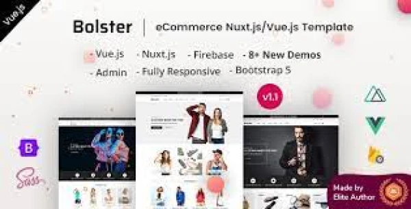 Vuejs- Vuejs Nuxt E-Commerce Website Template
